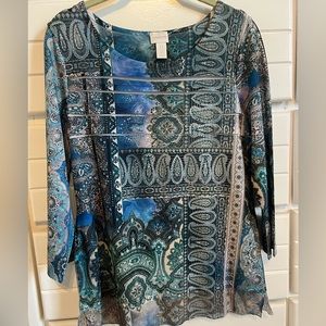 Chico’s bedazzled blouse